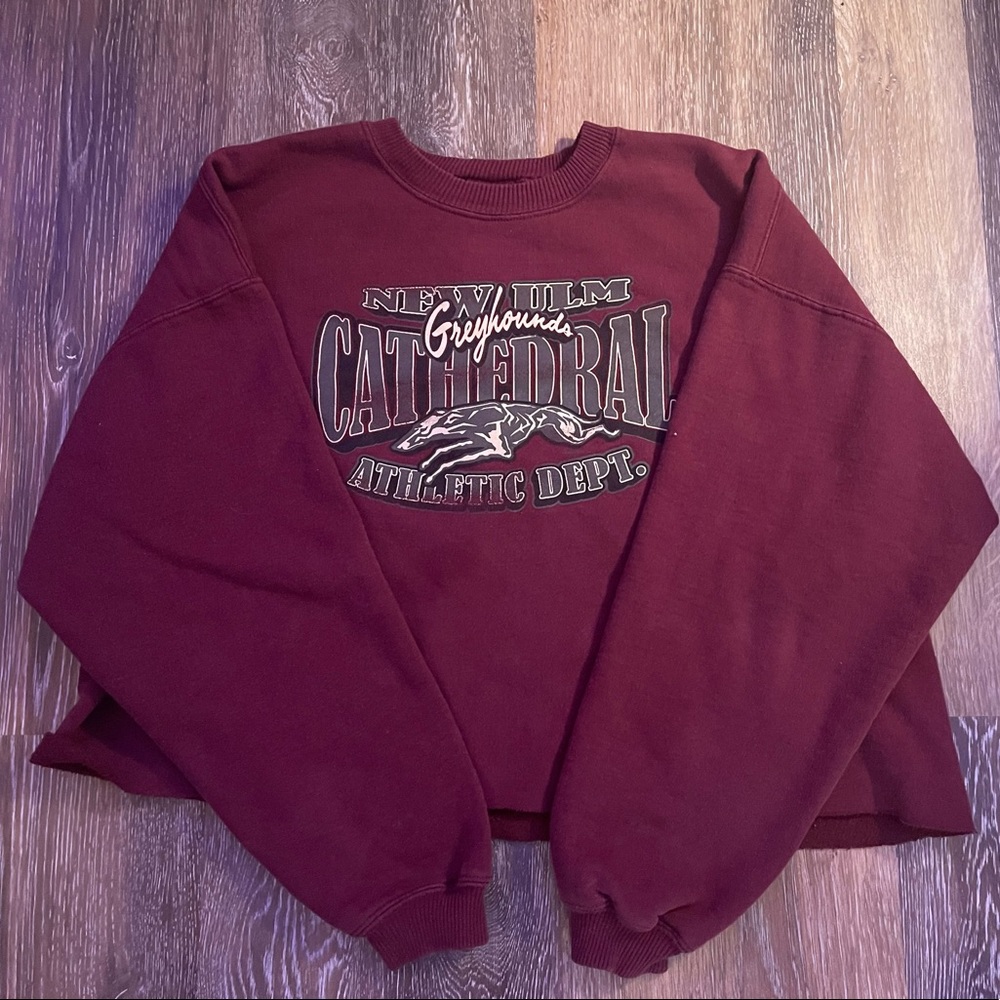 Gildman Crewneck, Vintage, Oversized Cropped